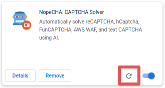 Reload the extension (Chrome)